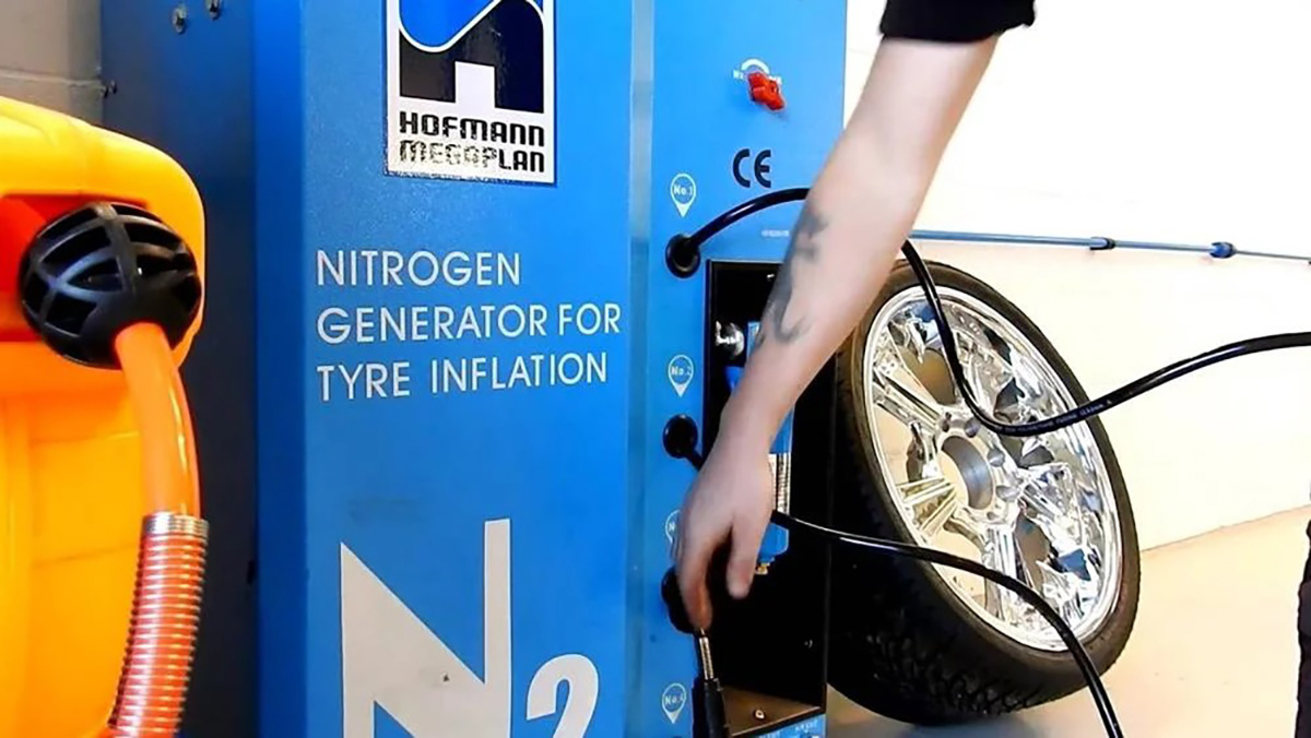 Bơm khí nitơ vào lốp ô tô