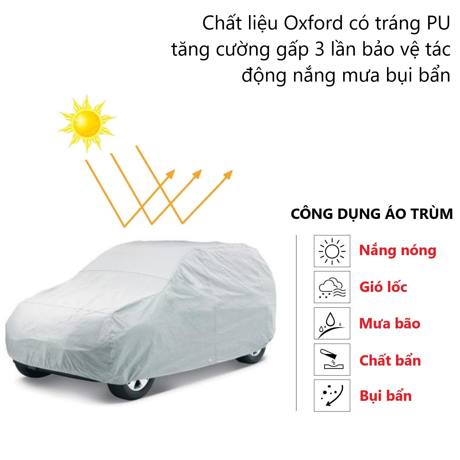 Công dụng của bạt phủ vải dù Oxford