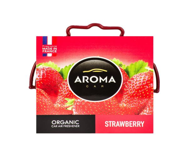 Sáp thơm ô tô Aroma Organic Strawberry Dâu Tây - Pháp