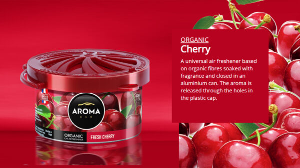 Sáp thơm ô tô Aroma Organic Cherry - Pháp