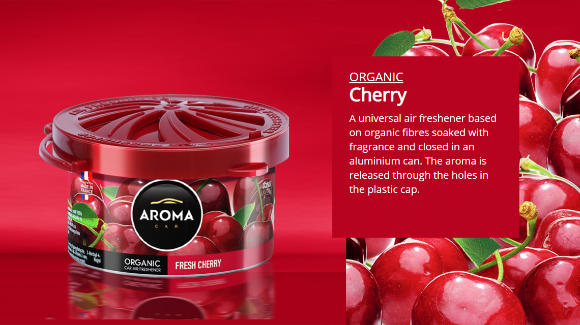 Sáp thơm ô tô Aroma Organic Cherry - Pháp