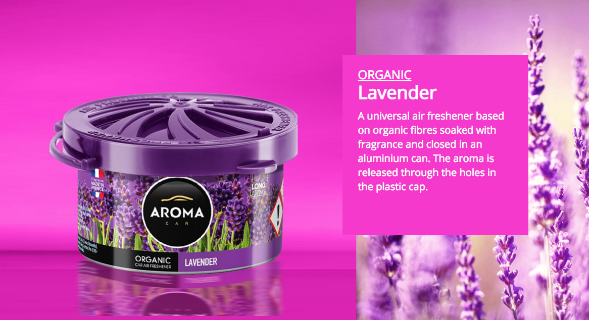 Sáp thơm ô tô Aroma Organic Lavender - Pháp