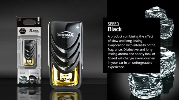 Nước hoa kẹp cửa gió ô tô Aroma Car Speed Black