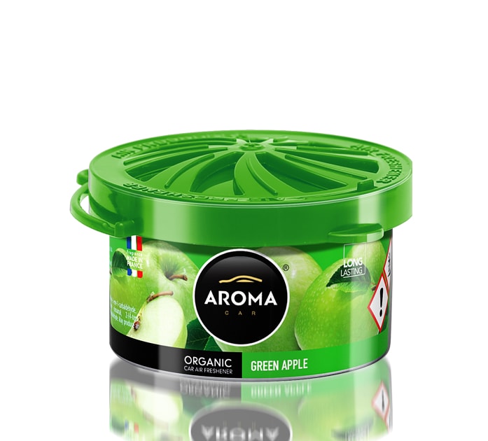 Sáp thơm ô tô Aroma Organic Green Apple mùi táo Pháp