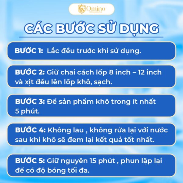 Xịt Dưỡng Bóng Vỏ Lốp Ô Tô OMINO M10 500ml, Phục Hồi Lốp Xe, Nhựa Đen