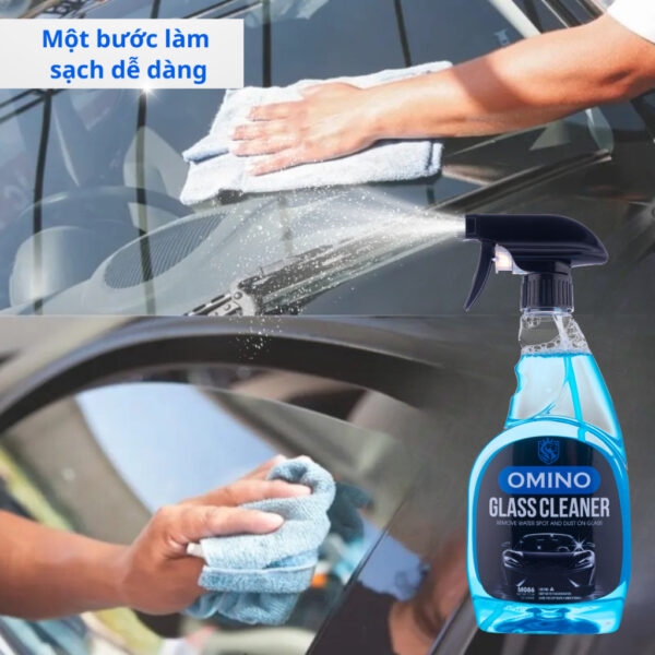 Bình Xịt Rửa Kính Xe Ô Tô OMINO M86 500ml, Làm Sạch Vết Bẩn, Tăng Độ Sáng Bóng Cho Kính Xe, Gương xe Dễ Dàng