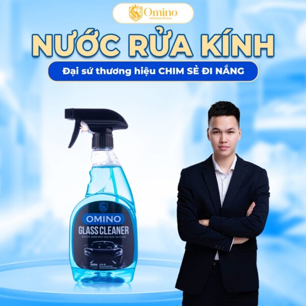 Bình Xịt Rửa Kính Xe Ô Tô OMINO M86 500ml, Làm Sạch Vết Bẩn, Tăng Độ Sáng Bóng Cho Kính Xe, Gương xe Dễ Dàng