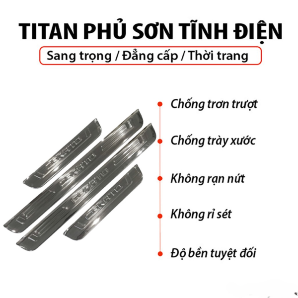 Ốp Bậc Cửa Xe Kia Cerato 2019-2021 Titan