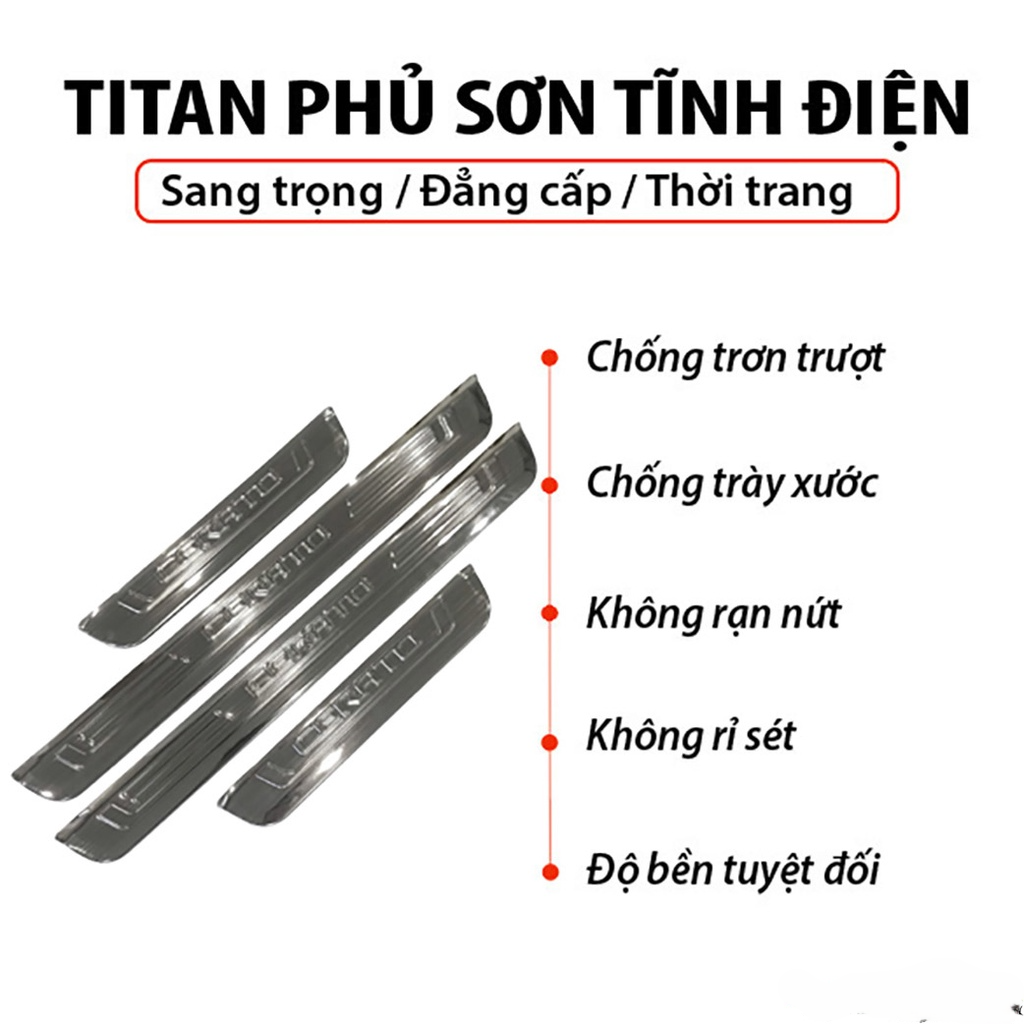 Ốp Bậc Cửa Xe Kia Cerato 2019-2021 Titan