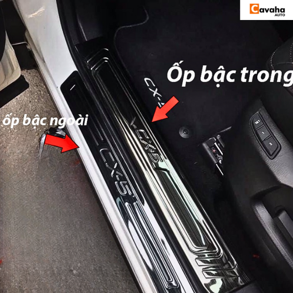 Ốp Bậc Cửa Xe Mazda CX5 2017-2023 Titan